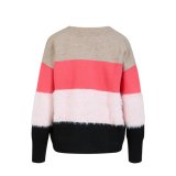 Colorblock Furry Knit