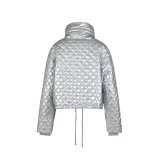 Silver Quilted Jacket